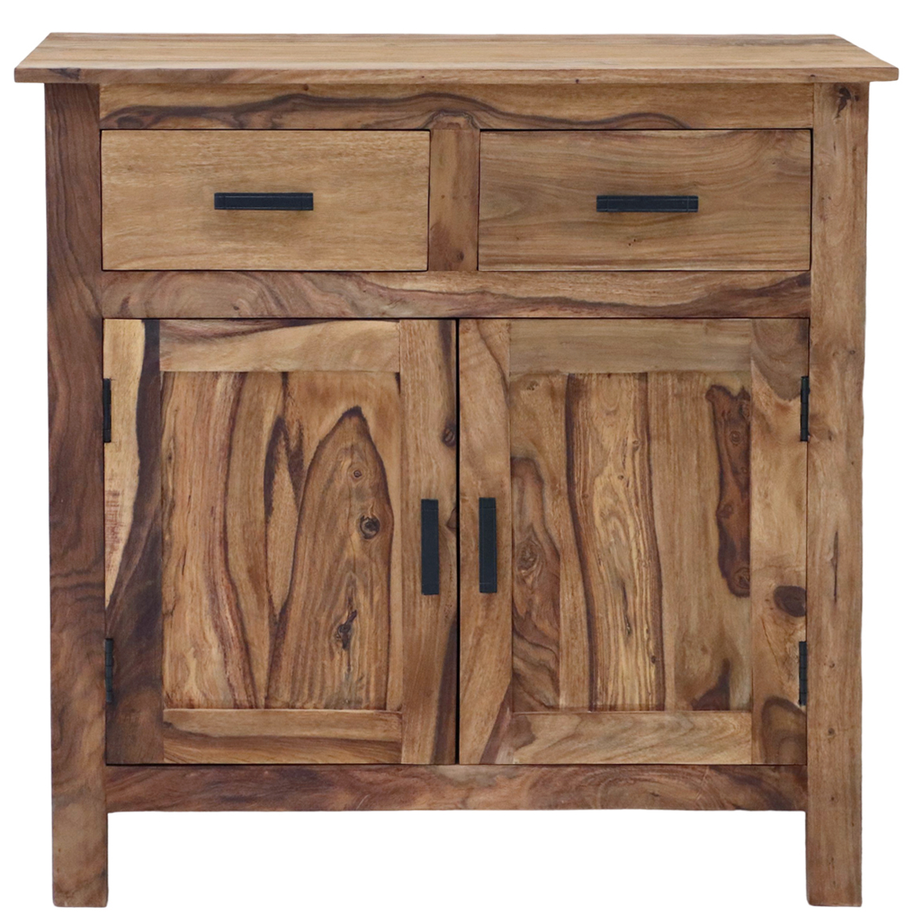 Rami Chest of drawers 90x90x45 made of Indian solid sheesham wood