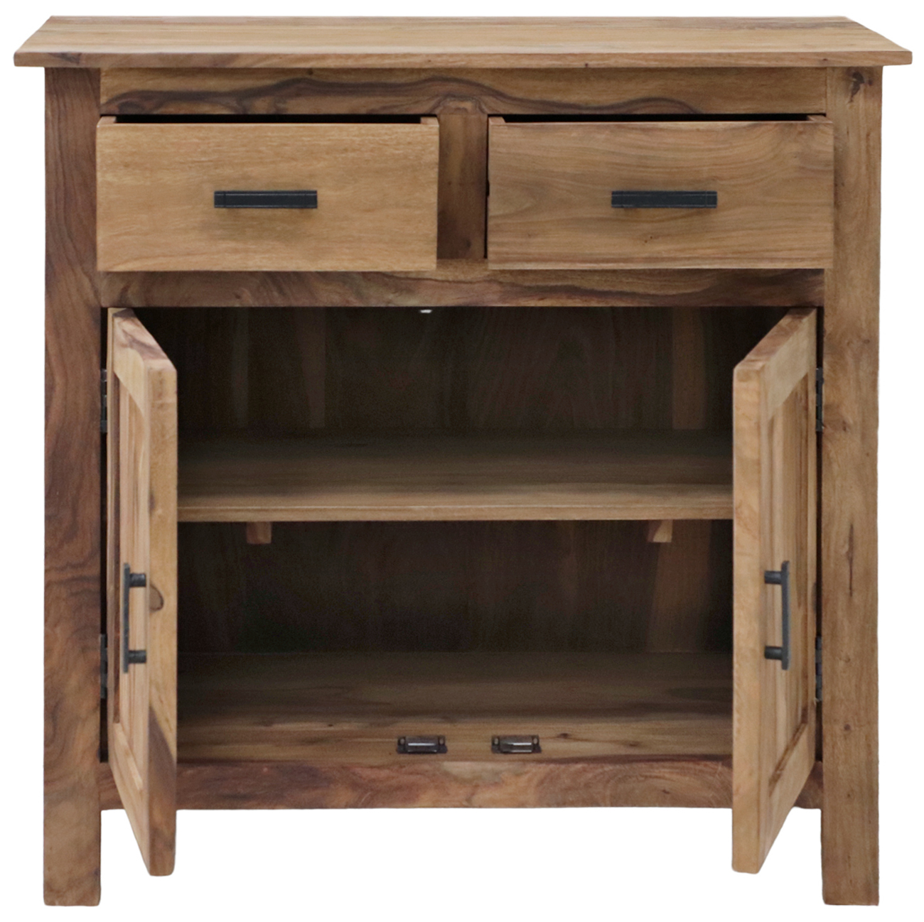 Rami Chest of drawers 90x90x45 made of Indian solid sheesham wood - Image 2