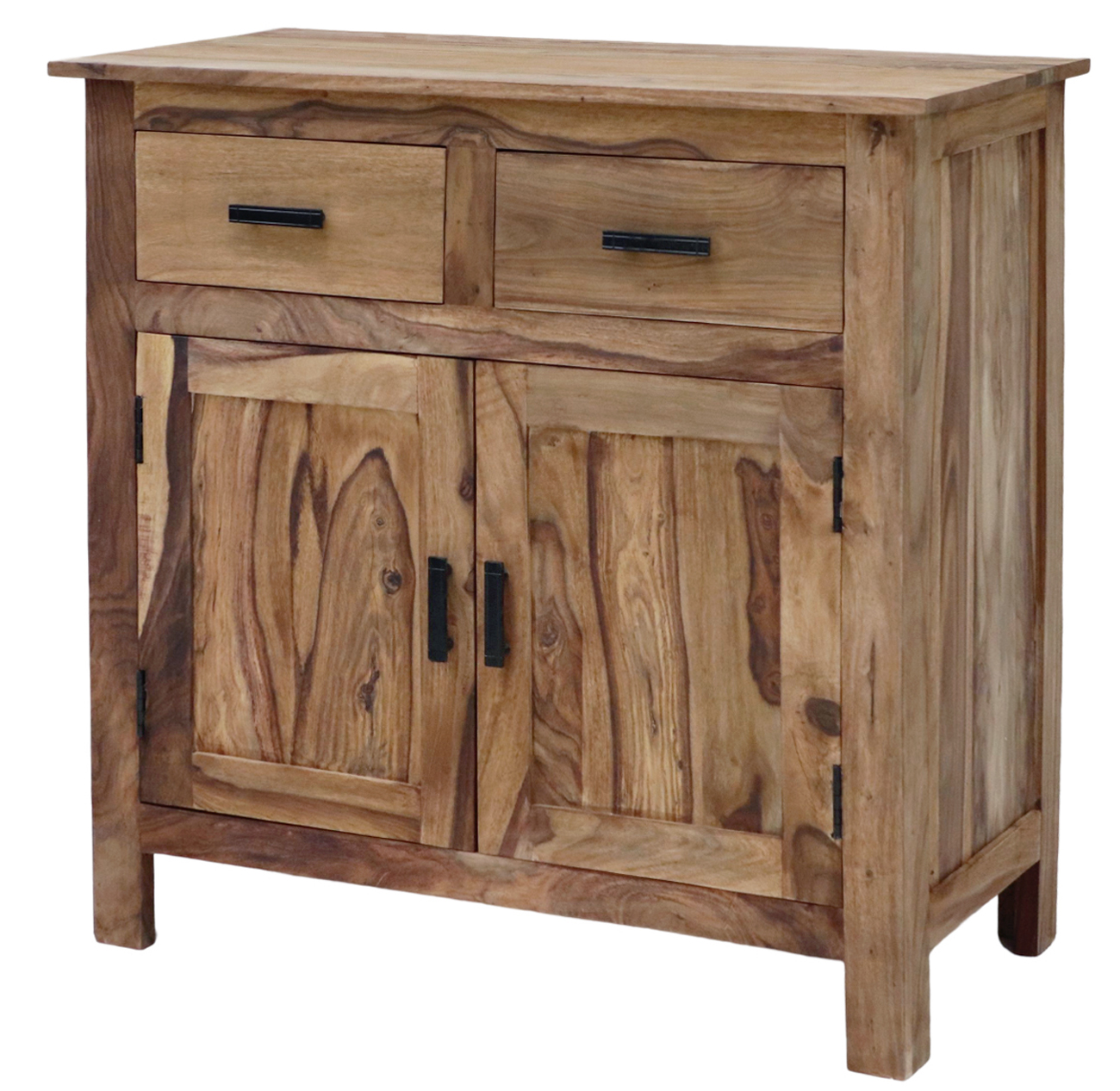 Rami Chest of drawers 90x90x45 made of Indian solid sheesham wood - Image 3