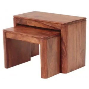 Tina Side tables set of 2 made of solid sheesham wood