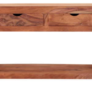 AMBA Solid Sheesham Wood Console Table | 110 × 35 × 76 cm | Natural Finish | Elegant Hall / Entry Accent Table