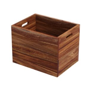 GANI Newspaper basket 40x30x30 made of Indian solid rosewood