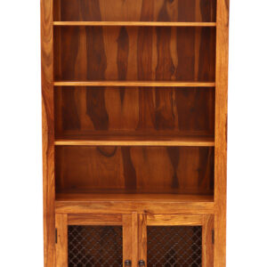 Jali bookcase 100x200x45 made of Indian solid rosewood