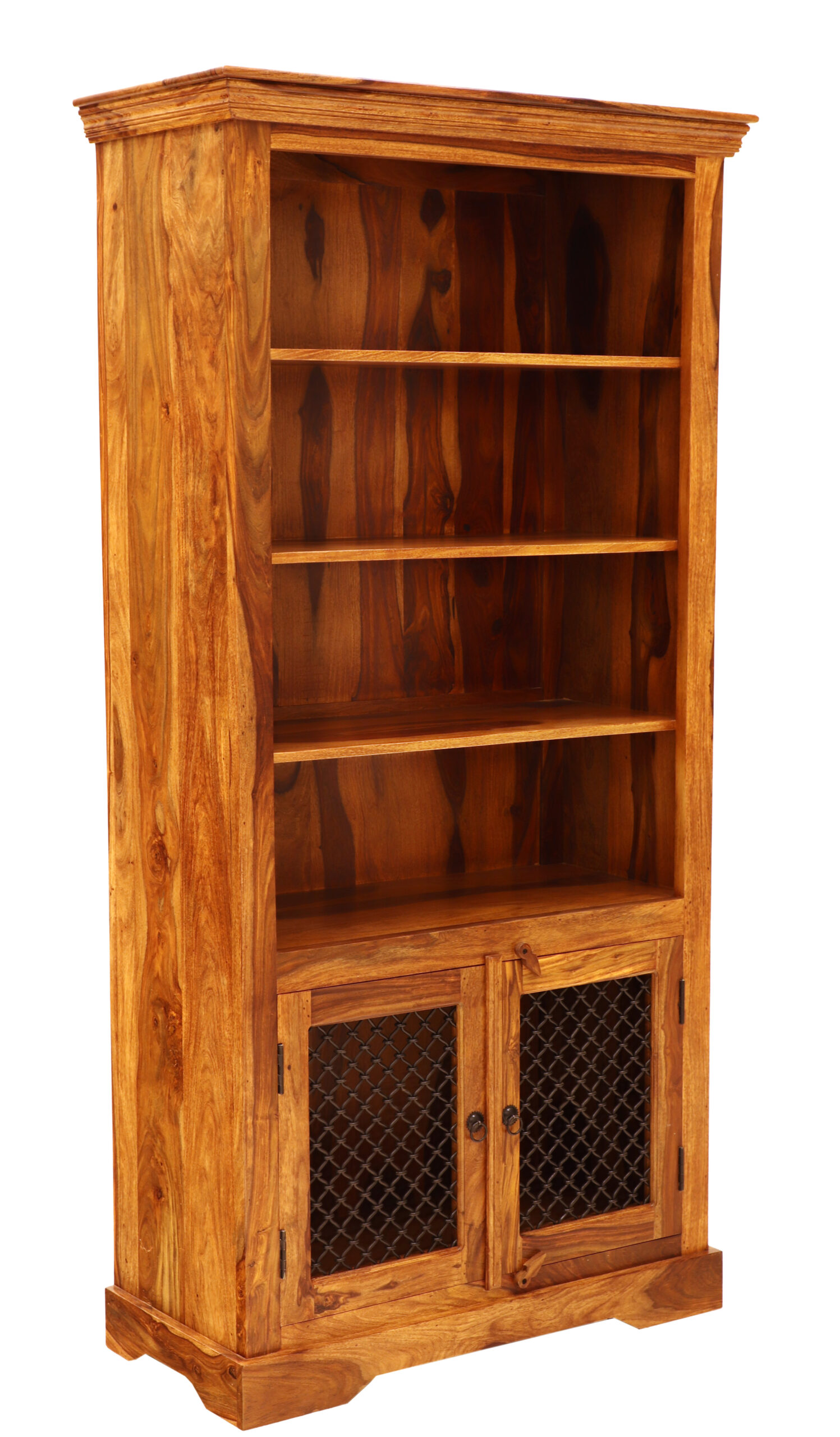 Jali bookcase 100x200x45 made of Indian solid rosewood - Image 4