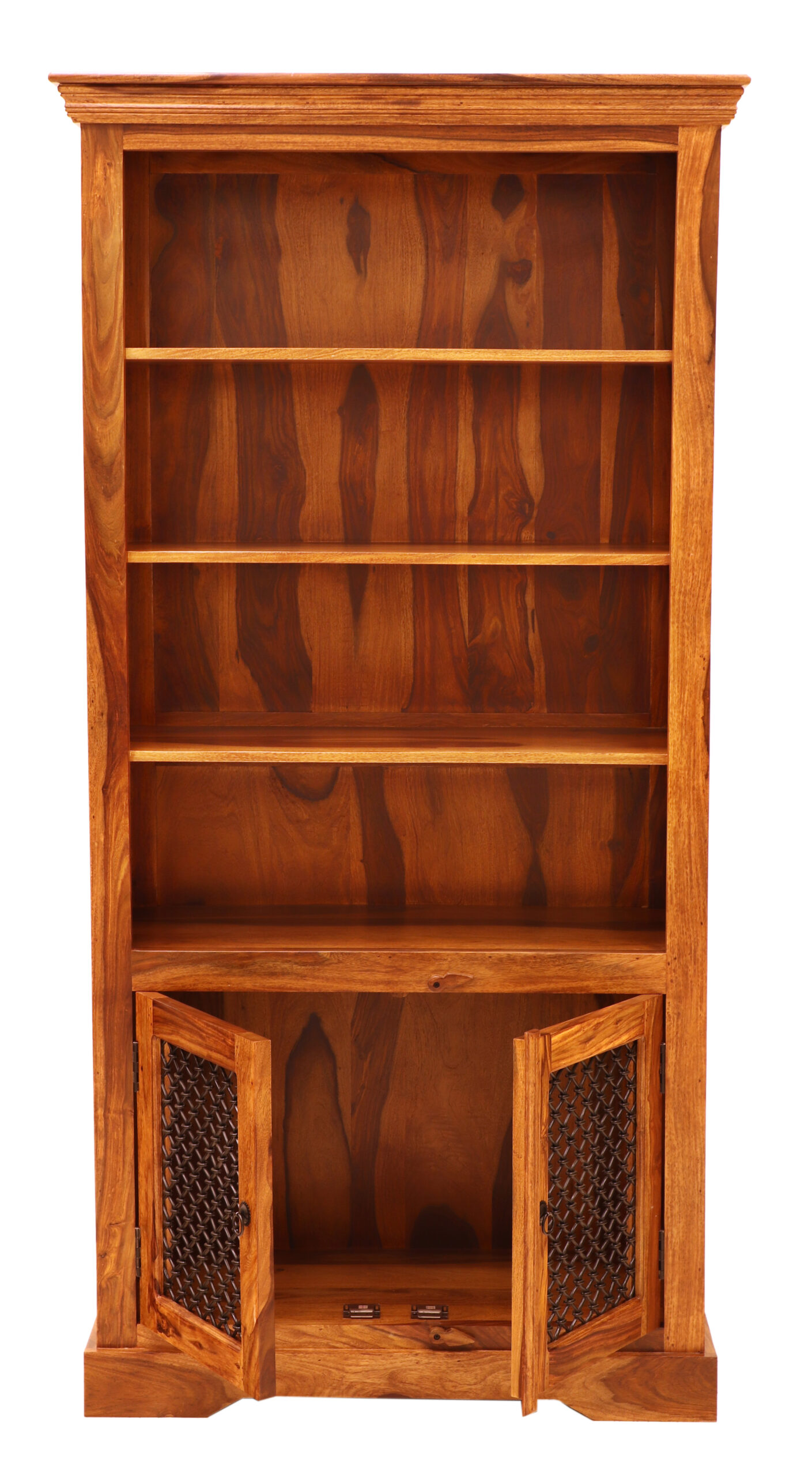 Jali bookcase 100x200x45 made of Indian solid rosewood - Image 5