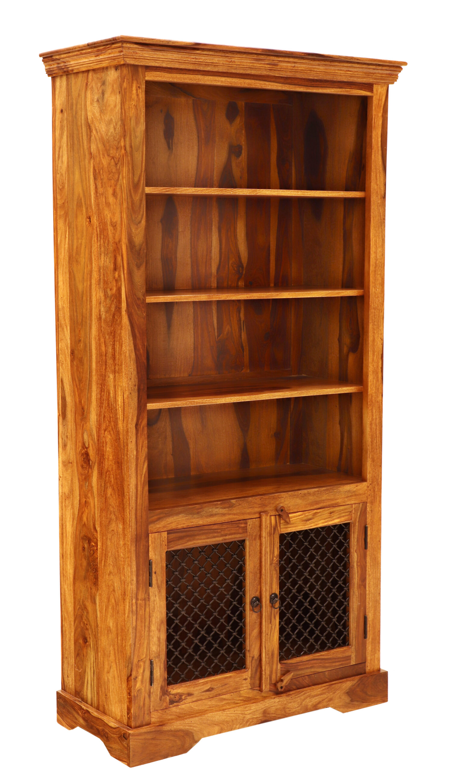 Jali bookcase 100x200x45 made of Indian solid rosewood - Image 3