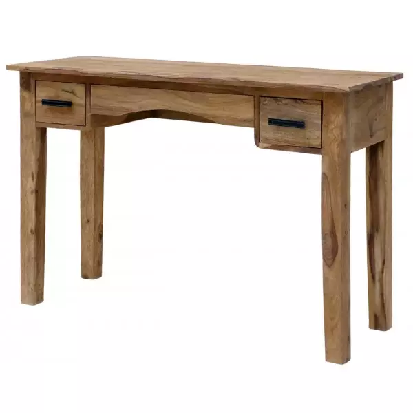 RAMI Solid Sheesham Wood Console Table | 110 × 40 × 76 cm | Natural Finish | Elegant Entry / Hallway Accent Table - Image 3
