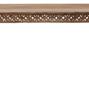 MIRA Solid Sheesham Wood Dining Table | 140 × 90 cm | Natural Finish | Sturdy & Elegant Kitchen / Dining Centerpiece