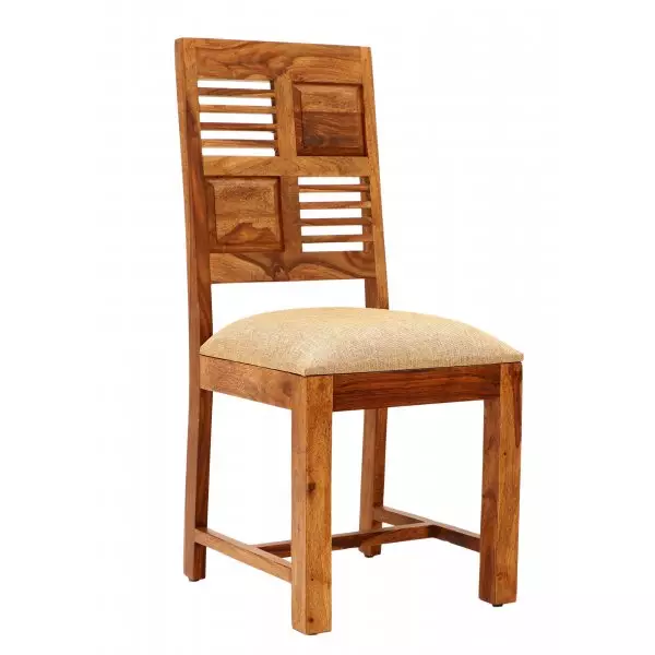 Tara chair with padded seat made of solid Indian rosewood