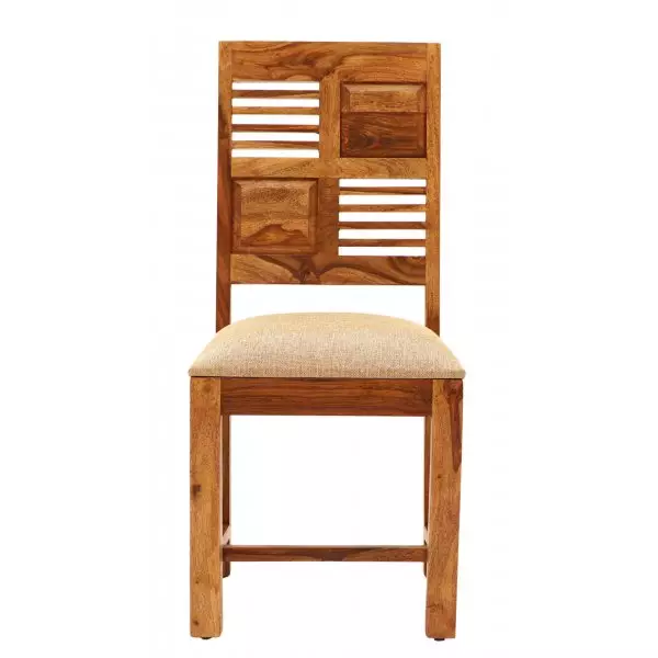 Tara chair with padded seat made of solid Indian rosewood - Image 2