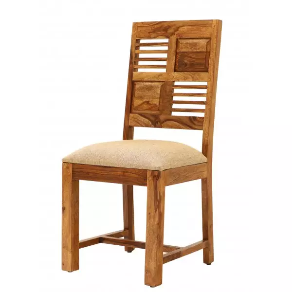 Tara chair with padded seat made of solid Indian rosewood - Image 3