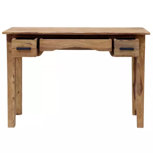 RAMI Solid Sheesham Wood Console Table | 110 × 40 × 76 cm | Natural Finish | Elegant Entry / Hallway Accent Table - Image 4