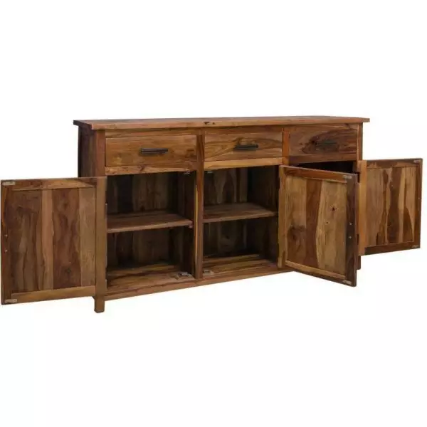 Rami Chest of drawers 160x90x45 made of solid Indian rosewood - Image 3