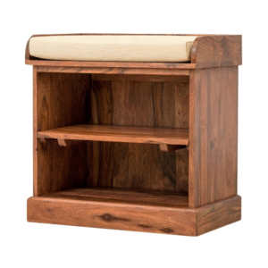 RAMI Solid  (Sheesham) Wood Shoe Cabinet  | 105 × 40 × 60 cm | Natural Finish | Hallway Storage Cabinet