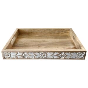 SITA Tray 40x5x30 made of Indian solid mango