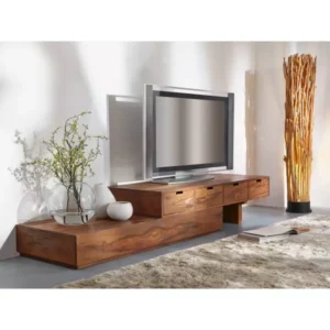 TV cabinet 260x40x40 made of solid Indian sheesham wood