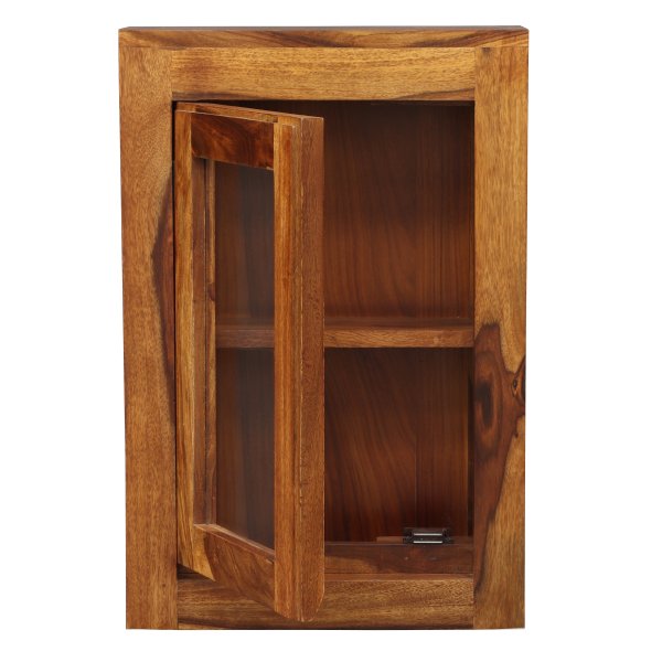 Gani bathroom wall cabinet 40x60x15 made of solid Indian Sheesham wood
