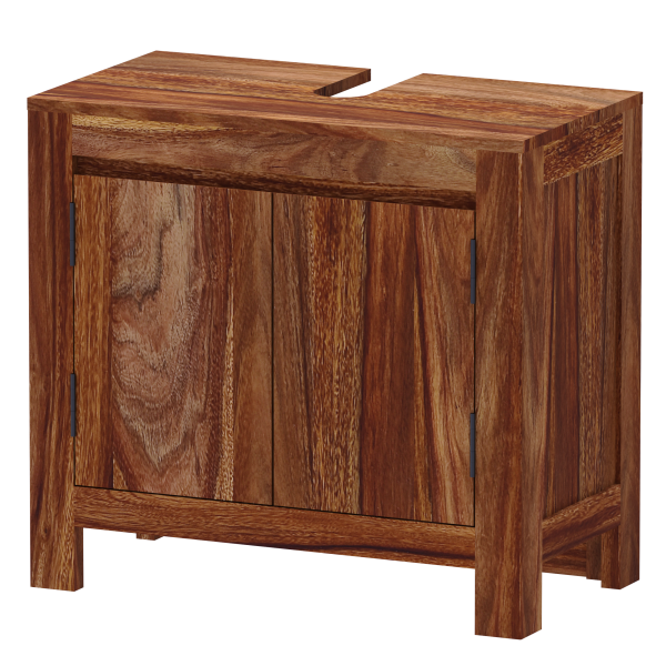 Gani washbasin cabinet 65x60x35 made of solid Indian sheesham wood
