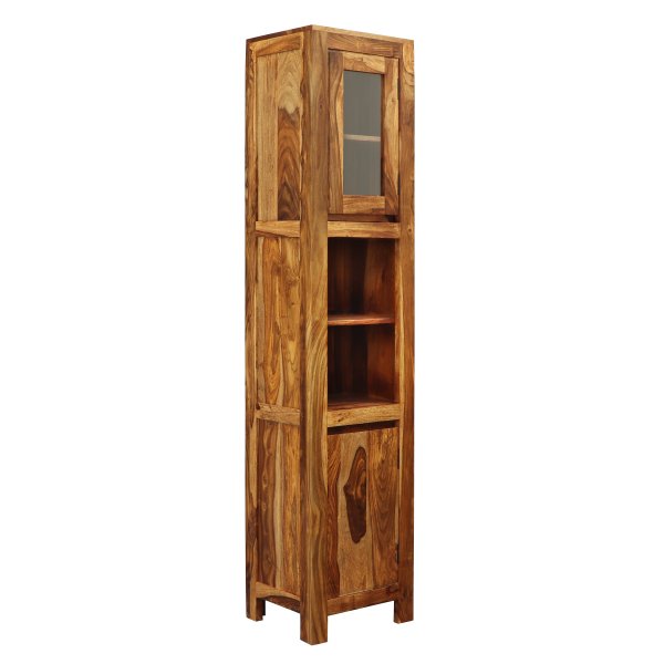 Gani bathroom cabinet 40x190x35 made of solid Indian sheesham wood - Image 3