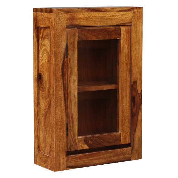 Gani bathroom wall cabinet 40x60x15 made of solid Indian Sheesham wood - Image 4