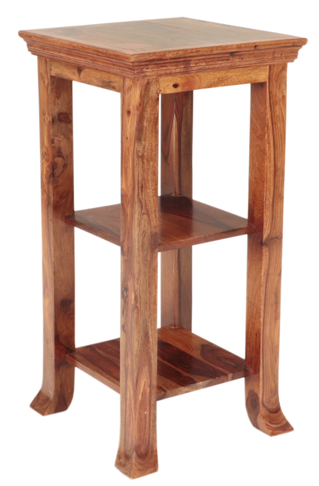 KALI Solid Sheesham Wood Side Table / Occasional Table | 40 × 80 × 40 cm |Natural Finish | Elegant Indian Accent Table - Image 3