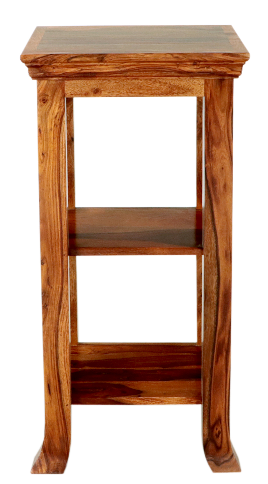 KALI Solid Sheesham Wood Side Table / Occasional Table | 40 × 80 × 40 cm |Natural Finish | Elegant Indian Accent Table - Image 4