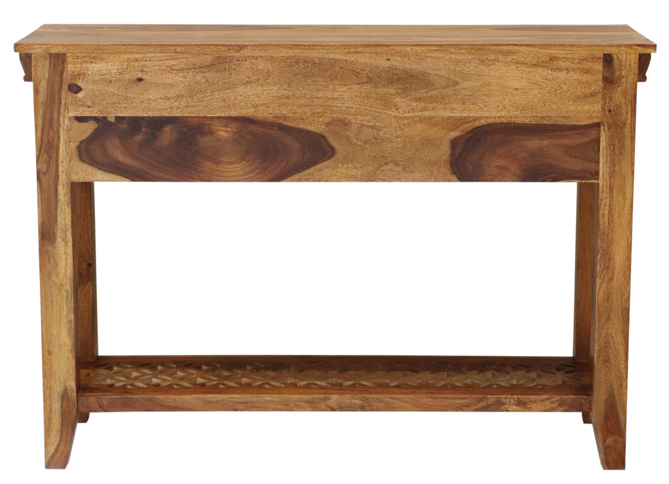 MIRA Solid Sheesham Wood Console Table | 110 × 35 × 76 cm | Natural Finish | Elegant Hall / Entry Accent Table - Image 5