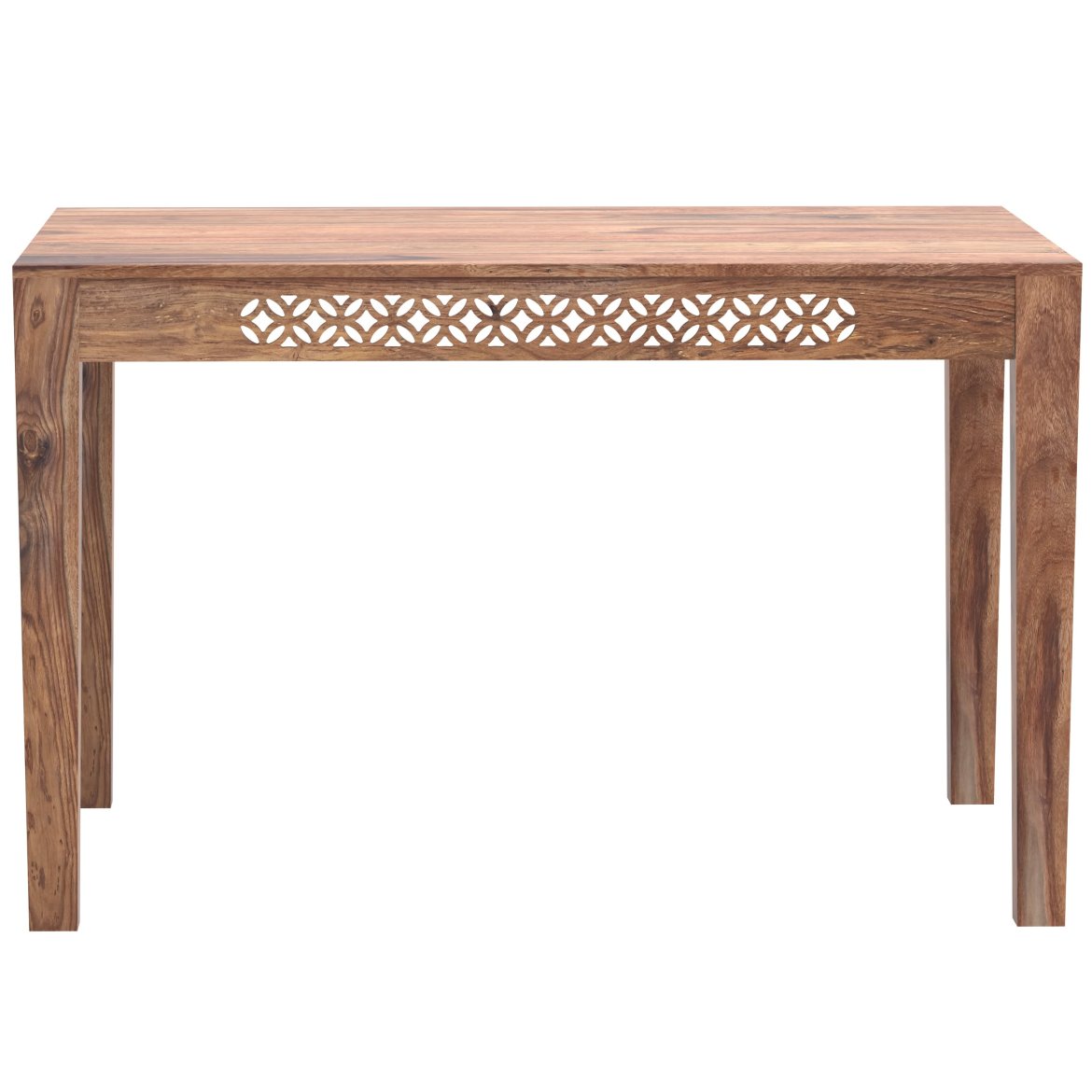 MIRA 120×90 cm Solid Indian (Sheesham) Wood Dining Table Rectangular Premium Dining Table, Natural Finish