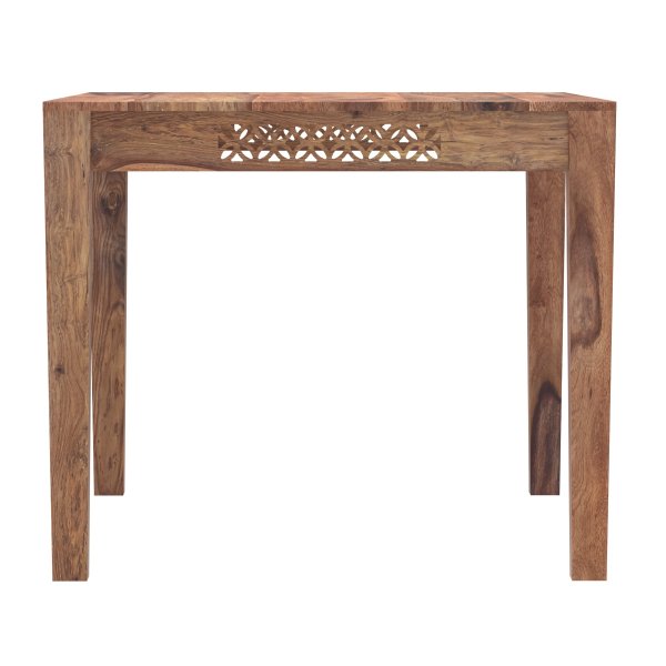 MIRA 120×90 cm Solid Indian (Sheesham) Wood Dining Table Rectangular Premium Dining Table, Natural Finish - Image 2