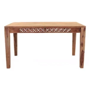 MIRA 200×90 cm Solid Indian (Sheesham) Wood Dining Table Large Rectangular Dining Table ,Natural Finish