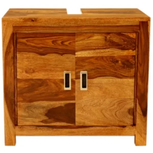 Nela Washbasin cabinet 65x60x35 made of solid Indian sheesham wood