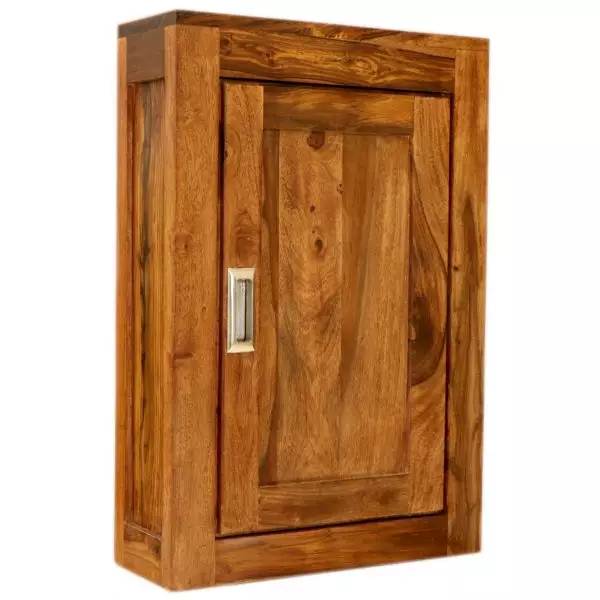 Nela Wall cabinet for bathroom 40x60x15 made of Indian solid sheesham wood - Image 2