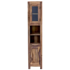 Suri bathroom cabinet 40x190x35 made of solid Indian sheesham wood