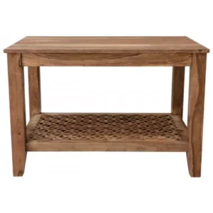 MIRA 90×60×60 cm Solid Indian(Sheesham) Wood Coffee / Center Table Solid Wood Living Room Table, Natural Finish