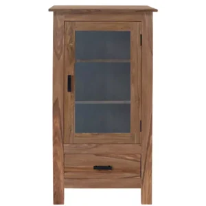 RAMI Solid Sheesham Wood Bookcase 60×120×45 cm Natural Finish