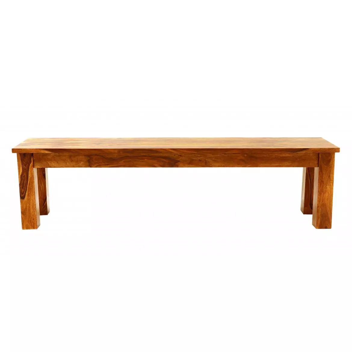 Product Title RAMI 175 × 40 cm Solid Indian (Sheesham) Wood Bench Rustic Wooden Dining / Entry Bench,Natural Finish
