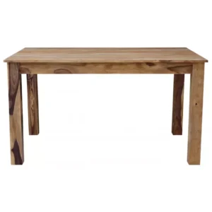 RAMI 120×90 cm Solid Indian (Sheesham) Wood Dining Table Rectangular Hardwood Dining Table,Natural Finish