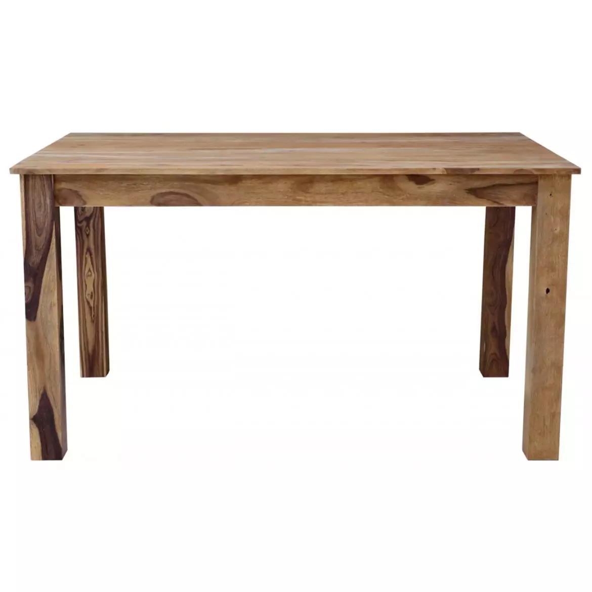 RAMI 120×90 cm Solid Indian (Sheesham) Wood Dining Table Rectangular Hardwood Dining Table,Natural Finish