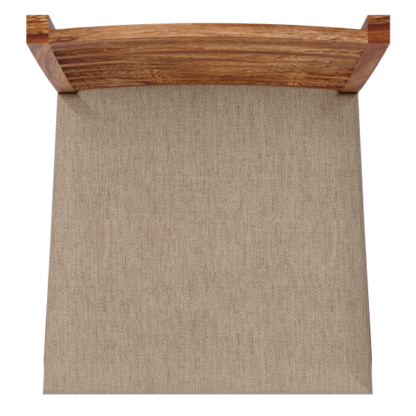 RAMI Solid (Sheesham) Wood Chair with Padded Seat 100% Hardwood Dining / Accent Chair, Natural Finish - Image 4
